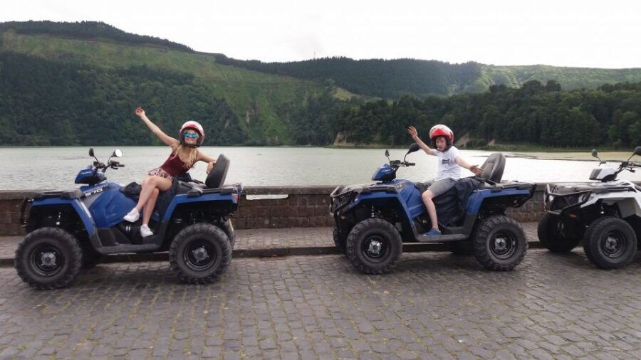 From Ponta Delgada: Full-Day Sete Cidades Double Quad Tour