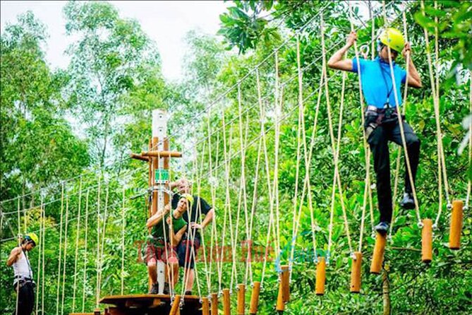 FULL-DAY ADVENTURE WITH the ZIPLINE and HIGHWIRE PACKAGE From HUE CITY