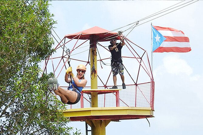 Full-Day Puerto Rico Tour: Rainforest Zipline, Luquillo Beach & Natural Springs