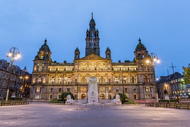 Glasgow Airport Transfers: Glasgow Airport GLA to Glasgow City in Business Car
