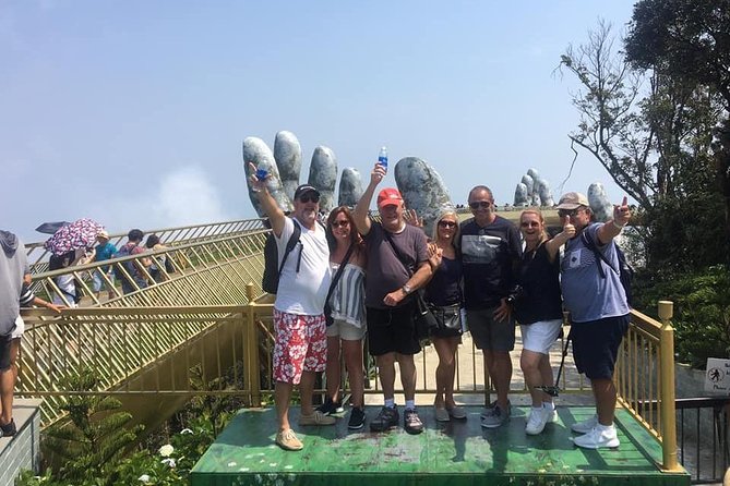 GOLDEN BRIDGE, MARBLE MOUTAIN, LADY BUDDHA From TIEN SA or CHAN MAY Port
