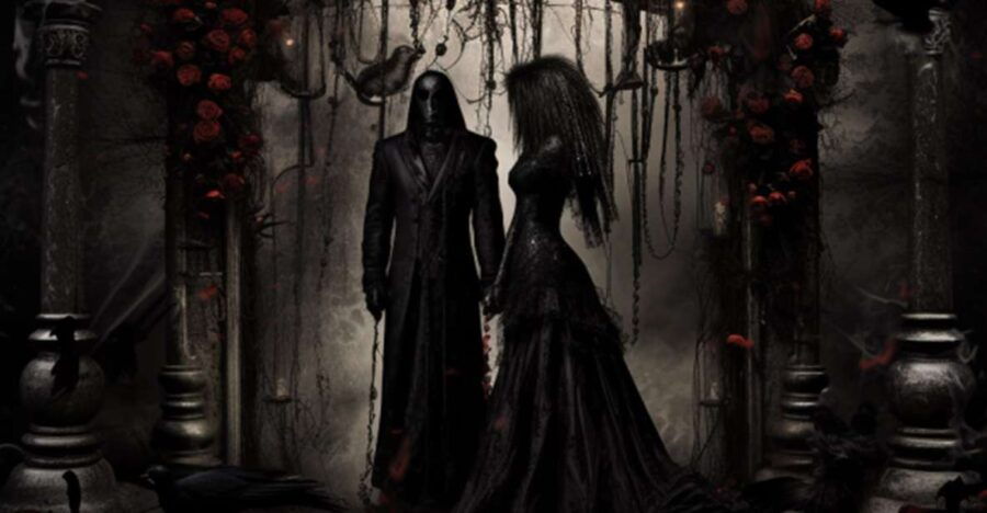 Goth Wedding Ceremony or Vow Renewal Fun Photos Included - Good To Know