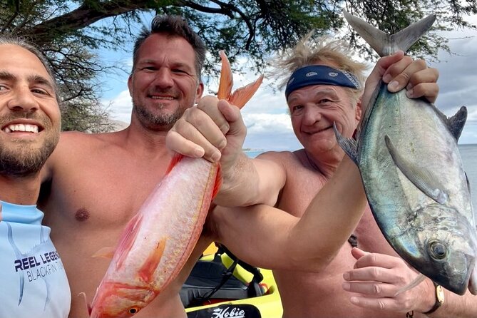 Group Bottom Kayak Fishing Charter Lahaina