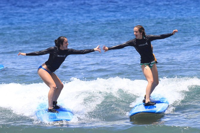 Group Surf Lesson at Kaanapali Beach