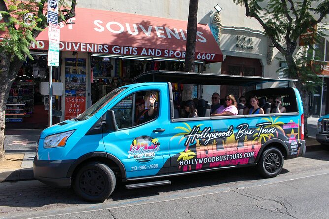 Hollywood Sightseeing and Celebrity Homes Tour by Open Air Bus