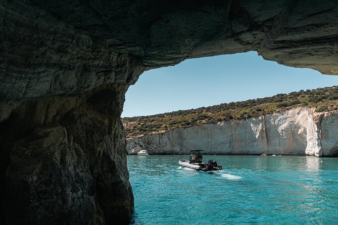 Kleftiko Sarakiniko Sykia Full Day Tour of Milos by Speedboat - Good To Know