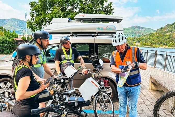 Lake Como: Guided Electric Bike Tour With Ipad and Audio Helmet