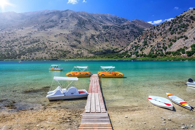 Lake Kournas Pedal Boat Tour With Transfer