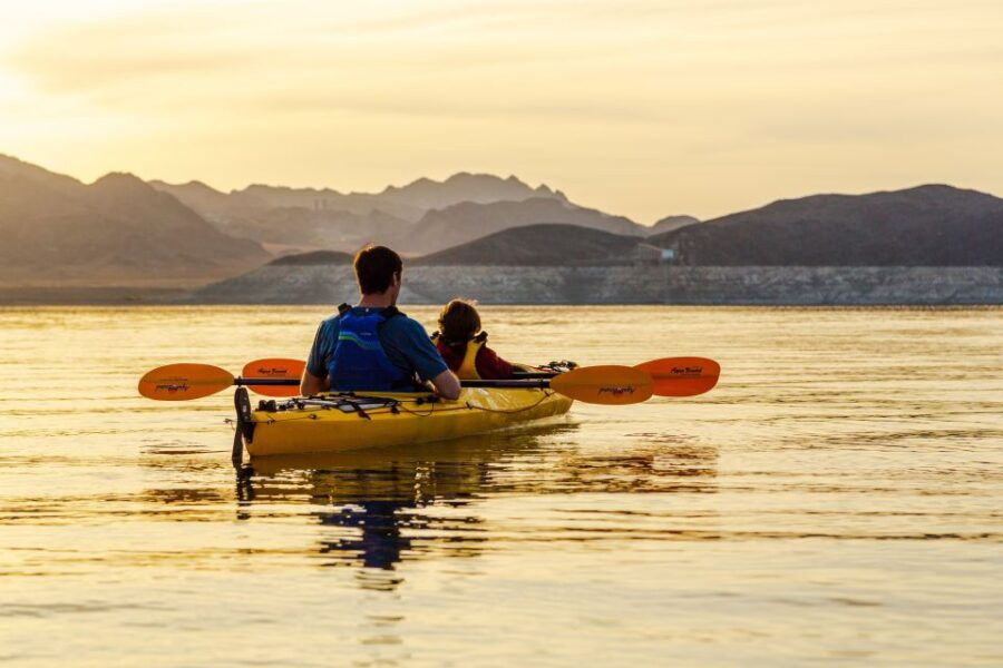 Lake Mead: Sunset Kayaking Tour With Dinner and Campfire - Good To Know