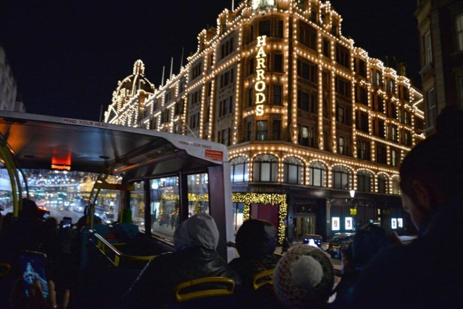 London: Winter Lights Open-Top Bus Tour With Guide - Good To Know