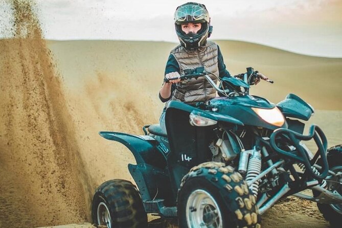 Morning Red Dunes Desert by Quad Bike, Dune Bashing, Camel Ride & Sandboarding - Good To Know