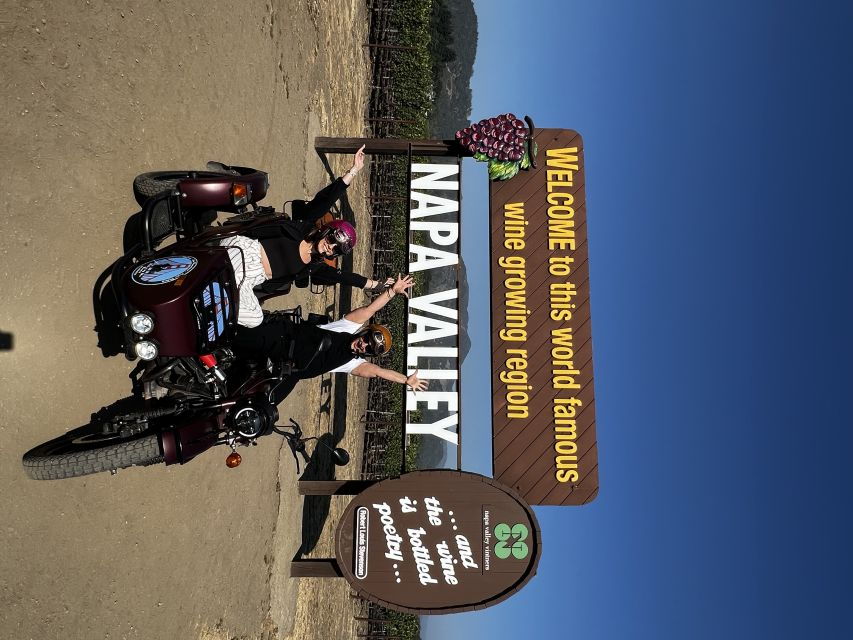 Napa Valley: Napa Valley Guided Sidecar Tour With 3 Wineries - Good To Know