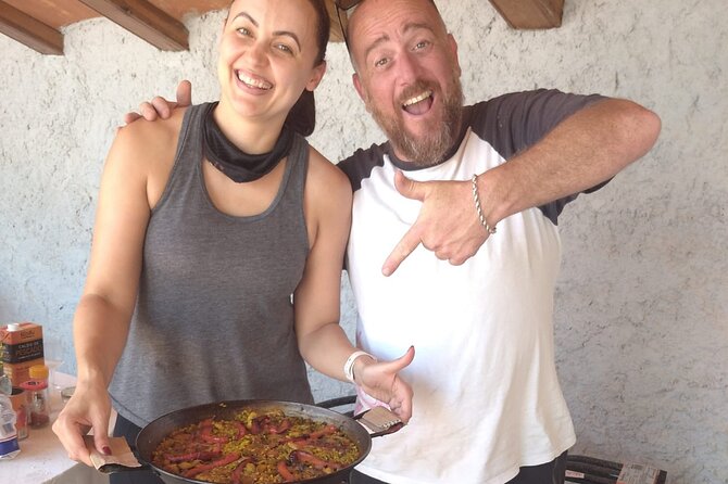 Paella Master-Class, Winery Visit and Bike Ride With Hotel Pickup From Sitges