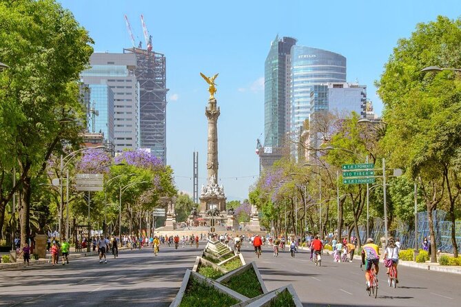 Panoramic Flight Through Reforma and Guadalupe Basilica 2 Px