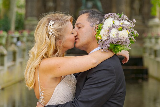 Paris Luxembourg Garden Wedding Vows Renewal Ceremony With Photo Shoot and Video Shoot - Location: Luxembourg Gardens