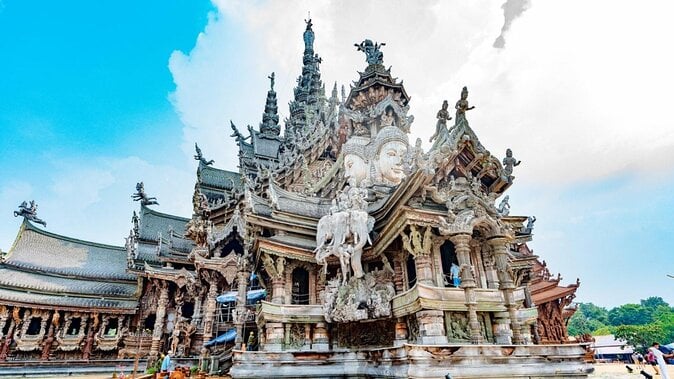 Pattaya City Tours With Sanctuary of Truth Explore by Bus