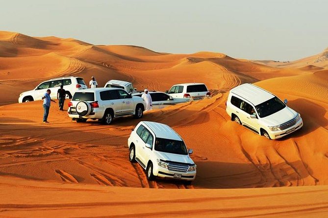 Premium Red Dunesdesert Safari & Camel Safari Sand Boarding With BBQ Live Shows - Desert Safari Activities