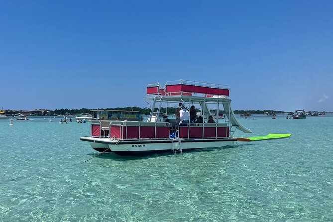 Private Crab Island Double Slides Pontoon Charter With Captain - Good To Know