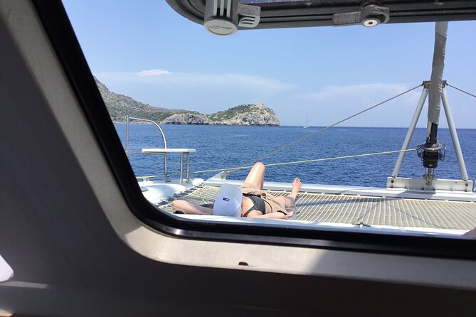 Private Full Day Catamaran Cruise From Rhodes With Food & Drinks