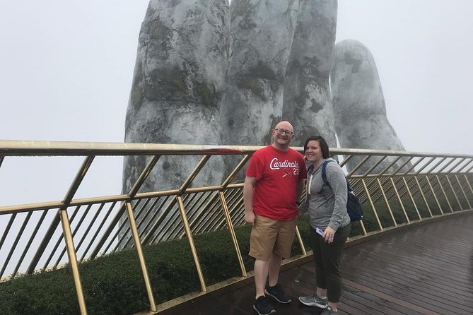 Private Guided Full Day Tour Ba Na Hills Golden Hands Bridge AND Marble Mountain - Tour Overview