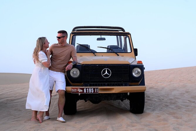 Private Morning Desert Safari in Vintage Mercedes G Class