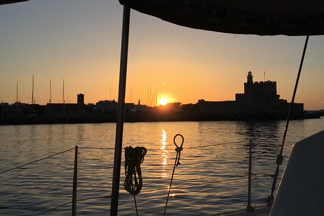 Private Sunset Catamaran Cruise From Rhodes With Dinner & Drinks