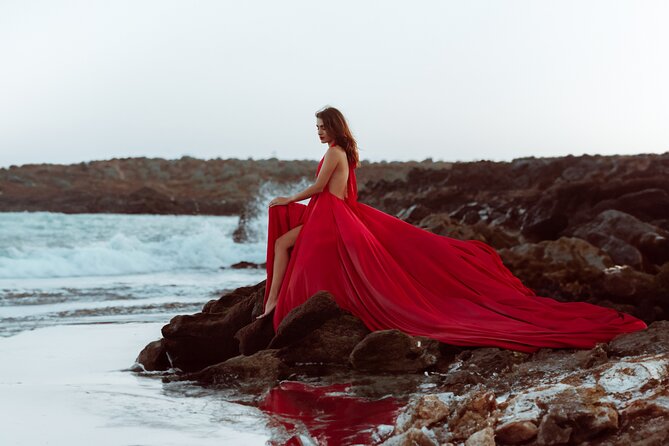 Private Sunset Flying Dress Photography in Tenerife