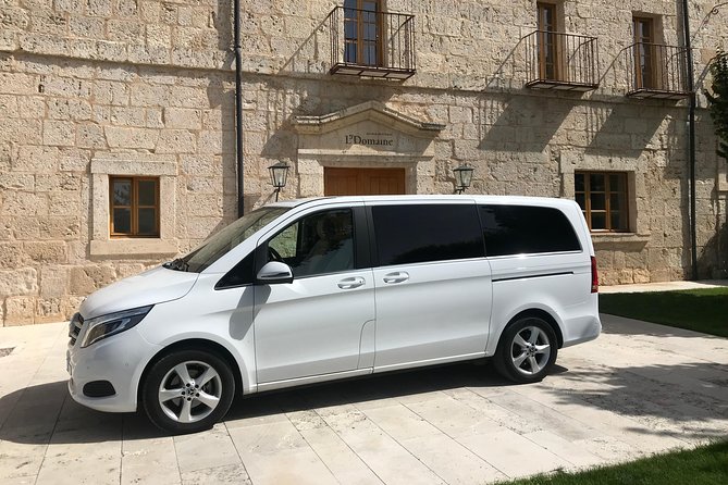 Private Transfer Valladolid Airport or City to Madrid or Soria City Luxury Van
