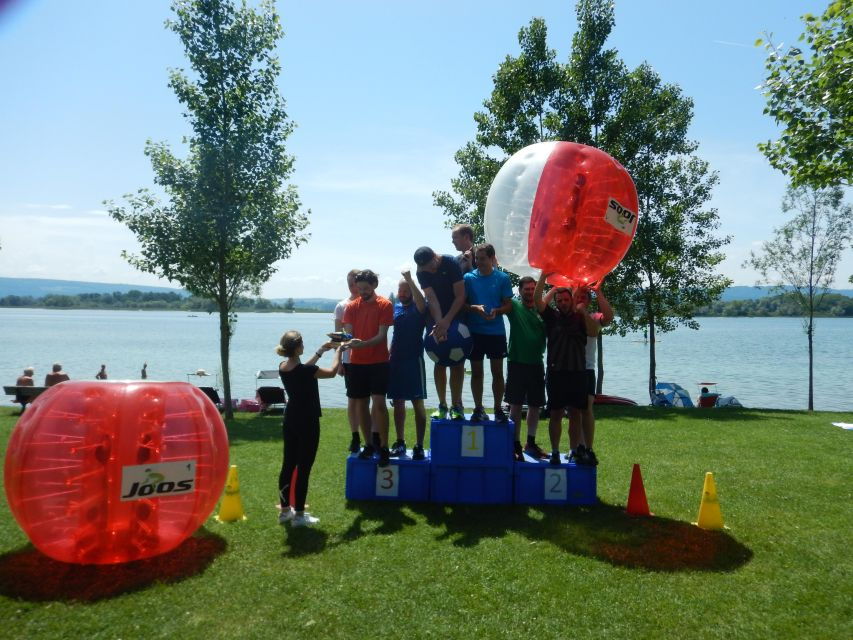 Radolfzell: Bubble Soccer Loopyball Am See