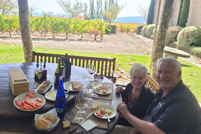Rioja Tour of 2 Family Wineries & Picnic in Vineyard From Bilbao