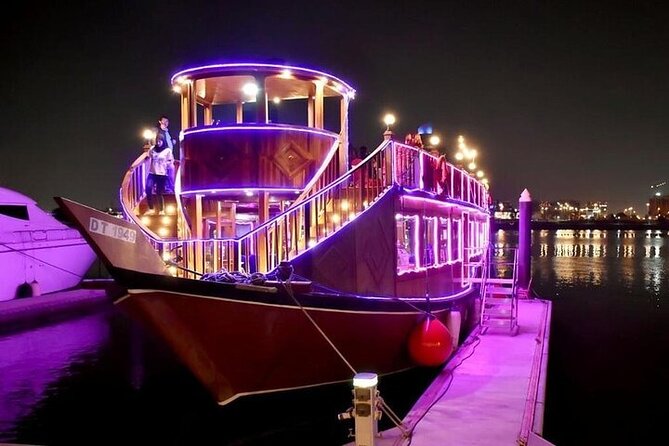 Romantic Dubai Water Canal Cruise With Live Shows and International Buffet