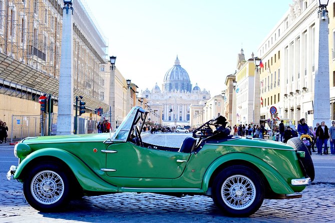 Rome Panoramic Tour by Vintage Classic Cabriolet Car or Vintage Minibus - Good To Know