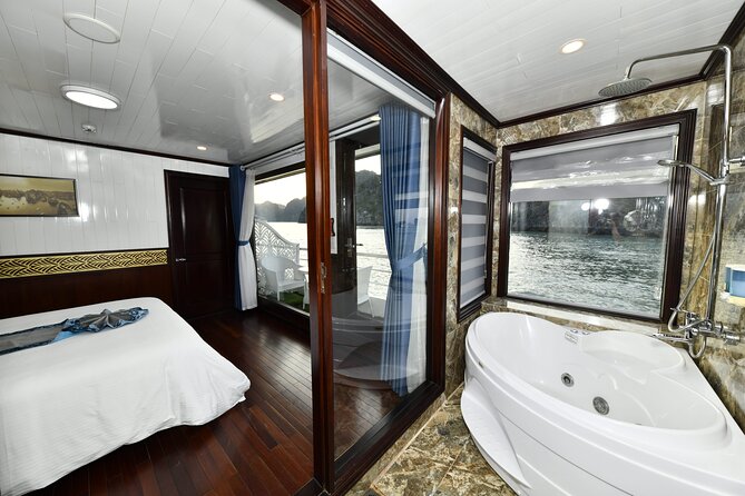Sapphire Cruise Luxury Halong Bay Cruise Seaview Balcony Cabin - Price and Guarantee