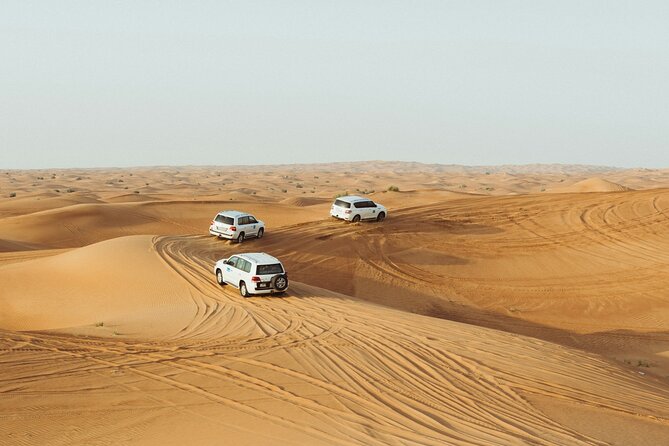 Shared Desert Safari Camel Ride Sandboarding and Inland Sea