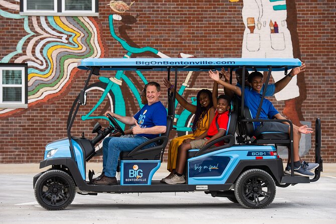 Shared Golf Cart Tour of Bentonville, Arkansas