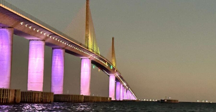 St. Petersburg, Florida: Sunset and Skyway Lights Boat Tour