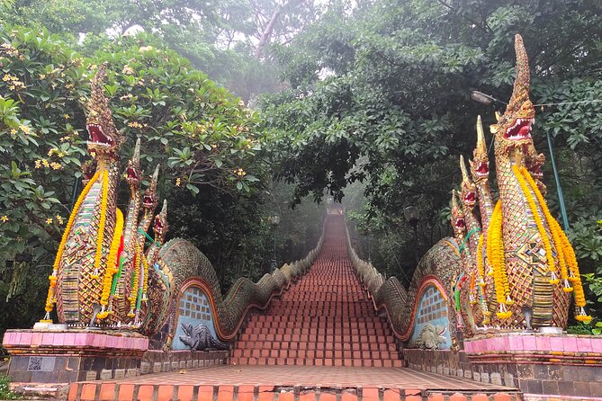 Sticky Waterfalls, Doi Suthep Temple Views, Wat Palad and Monks Chanting. - Good To Know