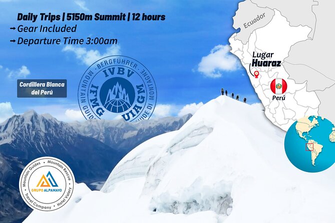 Summiting Nevado Mateo Day Trip Cordillera Blanca 5,150m - Good To Know