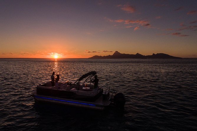 Toa Boat Bora Bora Private Sunset On Majestic Pontoon Boat - Sunset Cruise Details