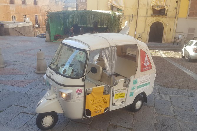 Tour Ape Calessino (Tuk Tuk) of the 4 Historic Districts of Cagliari
