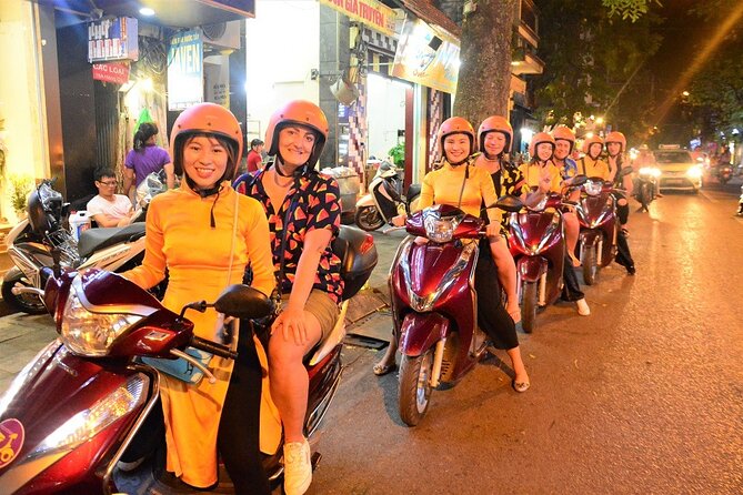 Vespa Tour Led By Women - Hanoi By Night Vespa Food Tours