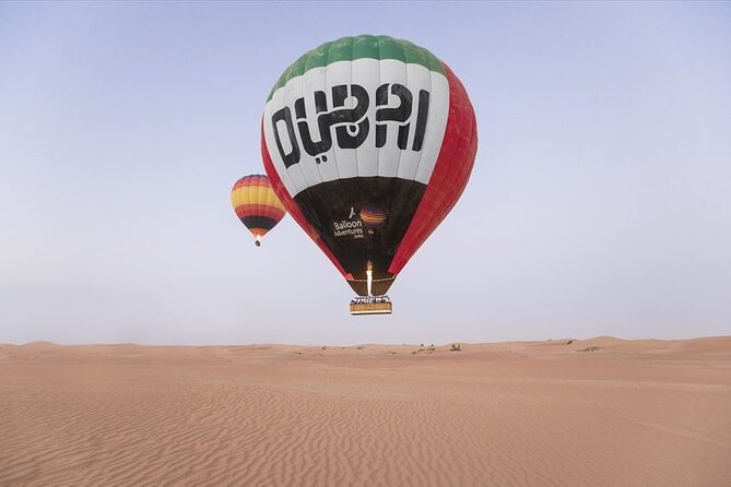 Views Of Dubai Beautiful Desert By Hot Air Balloon From Dubai