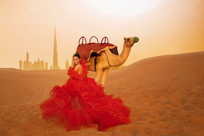 VIP Dubai Desert Safari Camel Ride, Sand Ski, Live BBQ Dinner - Thrilling Sandboarding Activity