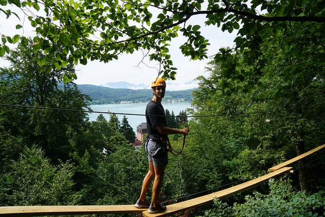 Waldseilpark Wörthersee Translates to “Forest Rope Park Wörthersee.”