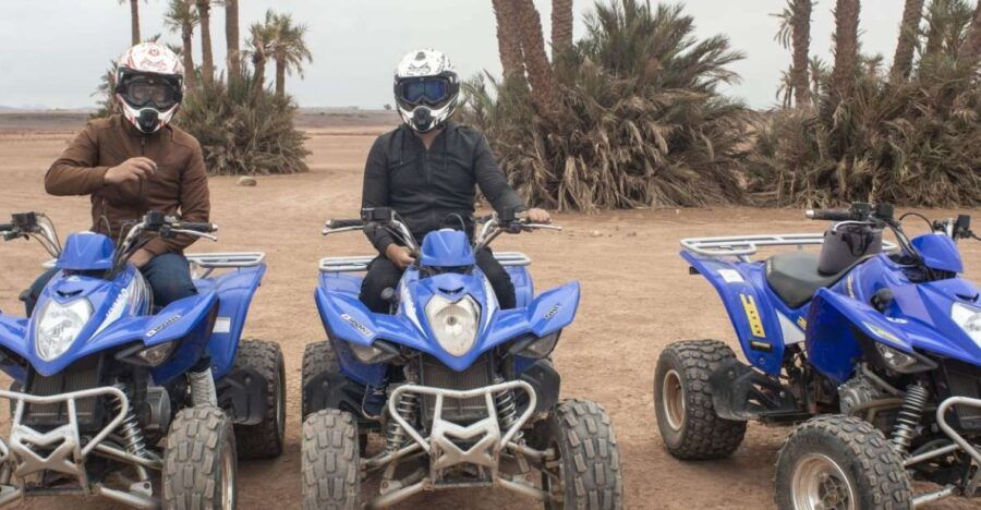1/2 Day Quad in Desert Palm Grove Marrakech