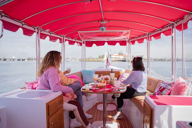 2 Hour Private Pink Boat Charter in San Diego. Sightseeing Tour - Service Animals and Public Transportation