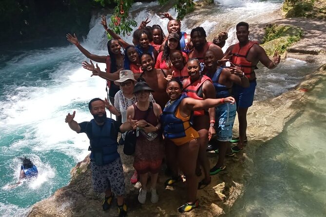 Blue Hole Waterfalls and Bamboo River Rafting Tour From Ocho Rios - Tour Highlights