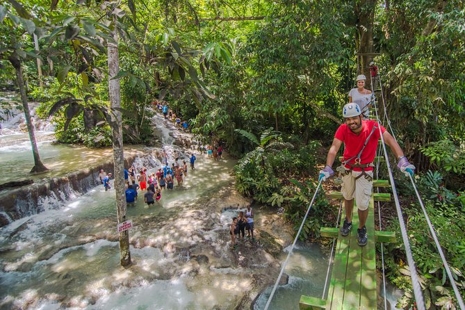 Dunns River Falls and Zipline (Over the Falls) Adventure Tour From Ocho Rios - Tour Highlights