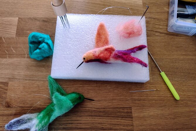 Felting Hummingbird Ornament Class in Estes Park - Workshop Overview