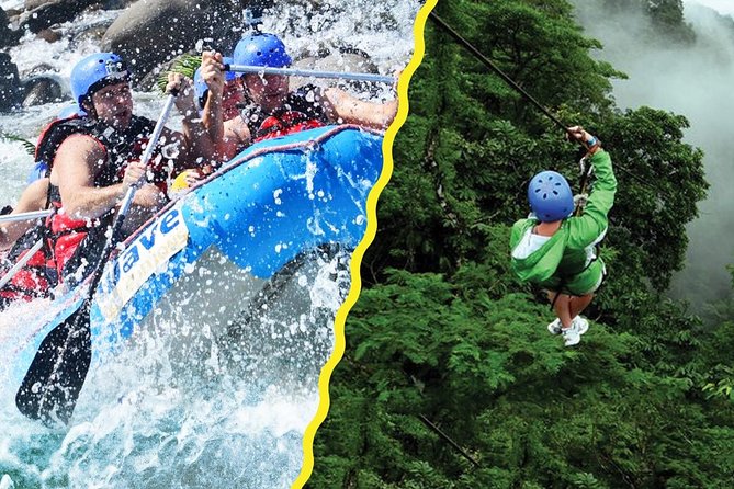 Full Day Class II-III Rafting and Zipline Tour From La Fortuna-Arenal